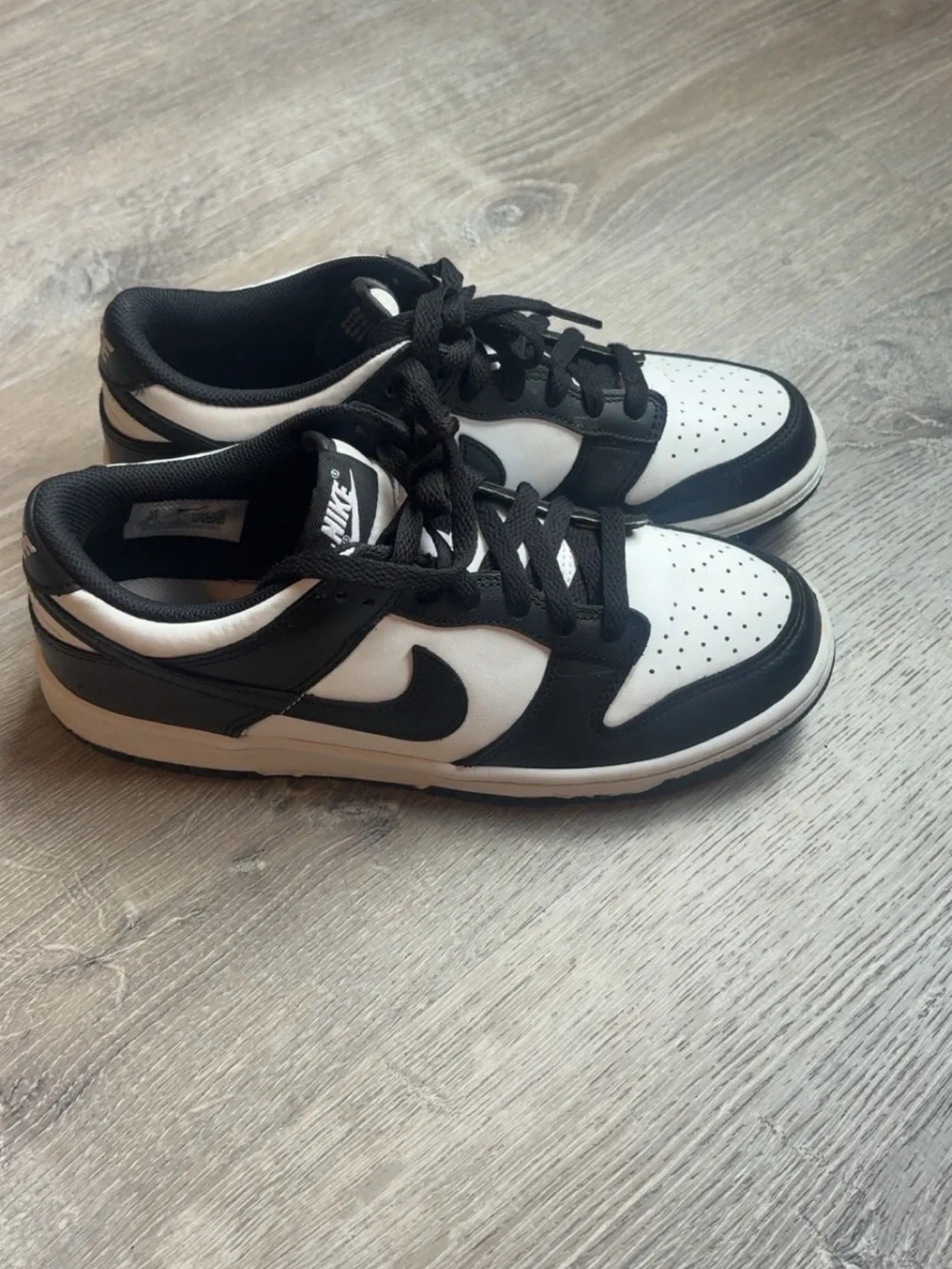 Nike Panda Dunks White Low-Top Sneakers